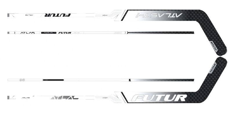 Hockey stick with 'Futur' branding on a white background